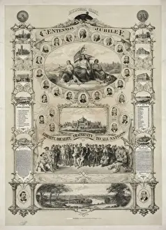 Centennial Prints: Memorial chart centennial jubilee