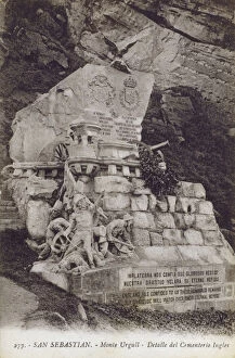Carlist Collection: Memorial to Fallen English Soldiers - Mount Urgull, Spain