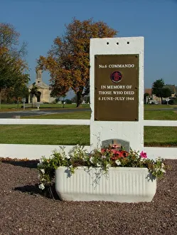 Memorial to No. 6 Commando, Amfreville, Normandy Memorial to No. 6 Commando, Amfreville, Normandy