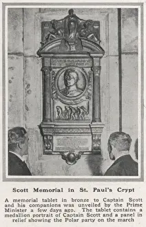 Heroism Prints: Memorial plaque to Captain Scott