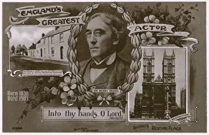 Famed Collection: Memorial postcard to Sir Henry Irving
