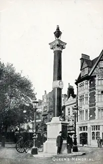 Warwick Prints: Memorial to Queen Victoria, Warwick Gardens, London, England