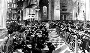 Oates Collection: Memorial Service for R.F. Scott, St. Pauls, London, 1913