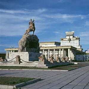 Horse Back Gallery: Memorial at Ulaanbaatar, Mongolia