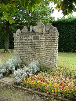 Beaches Collection: Memorials to Flail tanks of 22nd Dragoons on D Day