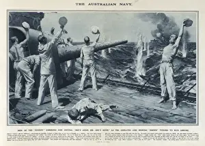 Battleships Prints: Men of the Australian Navy in Great War Deeds, WW1
