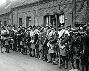 Men of the Black Watch near Western Front, WW1