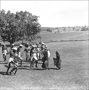 Men with bows and arrows, Madhya Pradesh, India