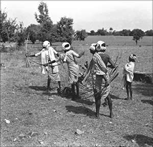 Men with bows and arrows, Madhya Pradesh, India