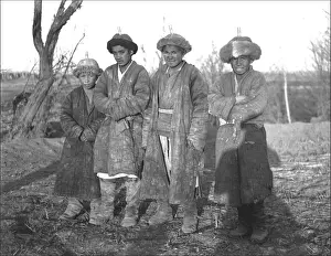 Three men and a boy, Kashgar, western China