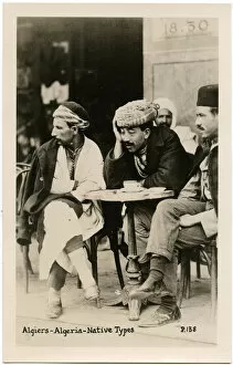 Algiers Gallery: Three Men at a Cafe - Algiers, Algeria