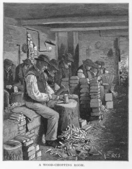 Chop Prints: Men Chop Wood