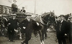 New Images From The Grenville Collins Collection Prints: Men of a Co-Operative - Bethesda Street, Merthyr, Wales. Date: circa 1909