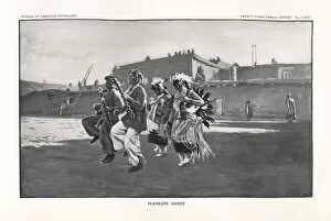 Ethnography Collection: Men and corn maidens performing the Pleasure