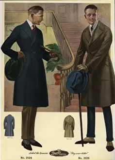 Canes Prints: Men in double-breasted coats carrying canes