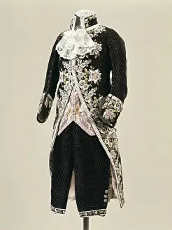 Societies Prints: Men dress (18th c. ). SPAIN. Barcelona. Textile