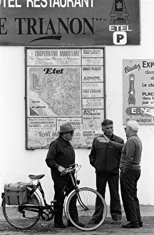 Frenchmen Collection: Three men Etel, France