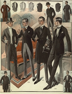 Men in evening wear from the 1920s