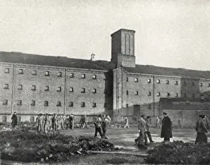 Grim Prints: Men exercising, Wandsworth Prison, south west London