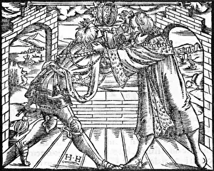 1553 Prints: Men fighting for power