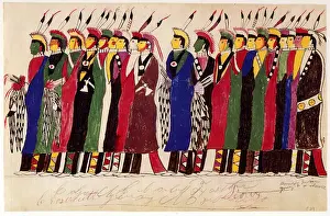 Plains Prints: Men Going to a Dance Date: 1880