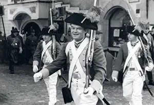 Lucerne Prints: Men in historical military costume, Lucerne, Switzerland
