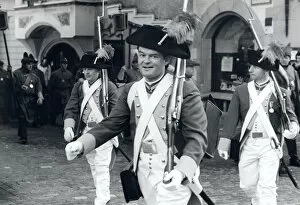 Men in historical military costume, Lucerne, Switzerland