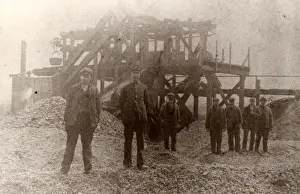 Men at Hook Colliery, Pembrokeshire, South Wales
