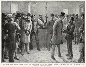 Images Dated 13th November 2020: Men interrogated by Chief Inspector Melville