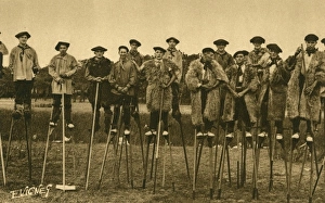 Stilt Collection: Men from Landes, France on stilts