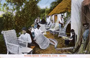 Men Making Wicker Chairs - Madeira, Portugal