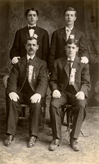 Adults Gallery: Four men in masonic regalia, USA
