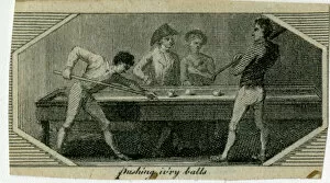 Images Dated 6th January 2017: Men playing billiards