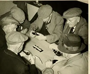 Dominoes Prints: Men playing dominoes, Garstang, Lancashire