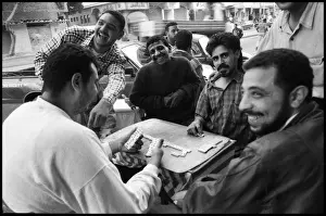 Dominoes Prints: Men playing dominoes near Alexandria, Egypt
