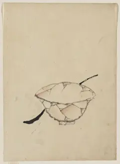 Two men playing a game or gambling, possibly involving dice