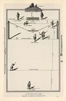 Croquet Gallery: Men playing the royal game of croquet or pall mall, 1717