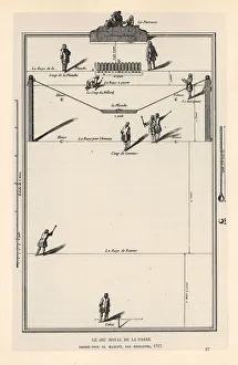 Croquet Gallery: Men playing the royal game of croquet or pall mall, 1717