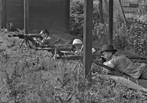 Shoot Prints: Three men at a shooting range