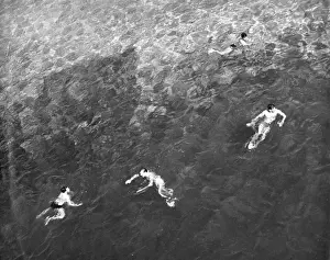 Enjoy Prints: Four Men Swimming