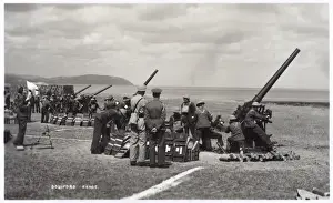 Ammunition Prints: Men training on Doniford Gun Park Range, Somerset