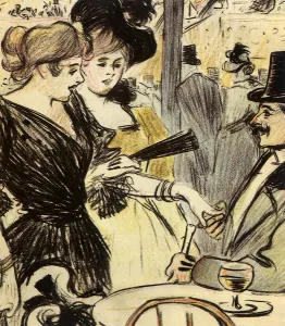 Pictures Now Prints: Men and Women at the Moulin Rouge Date: 1900