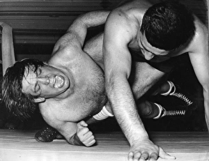Images Dated 12th October 2015: Two men wrestling