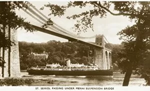 Passing Collection: Menai Bridge with steamship