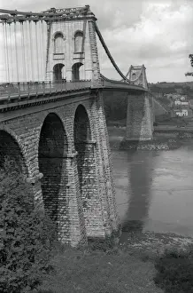 Menai Suspension Bridge, built in 1826 by Thomas Telford