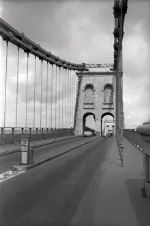 Images Dated 7th January 2020: The Menai Suspension Bridge built in 1826 by Thomas Telford