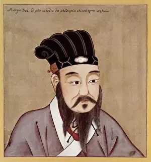 Philosophical Prints: MENCIUS (372-289 BC). CHINESE
