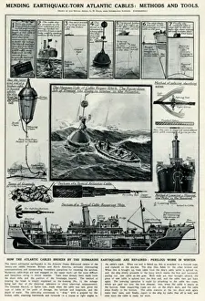 Torn Prints: Mending Atlantic cables by G. H. Davis