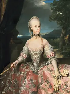 Mengs Prints: MENGS, Anton Raphael (1728-1779). Maria Carolina