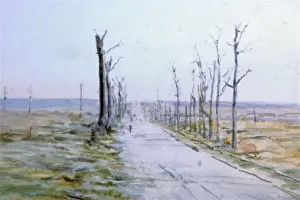 Stump Prints: The Menin Road looking towards Hooge, c 1918